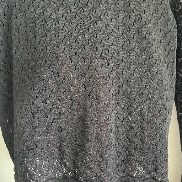 Zara Pointelle knit cropped sweater - Picture 4 of 7